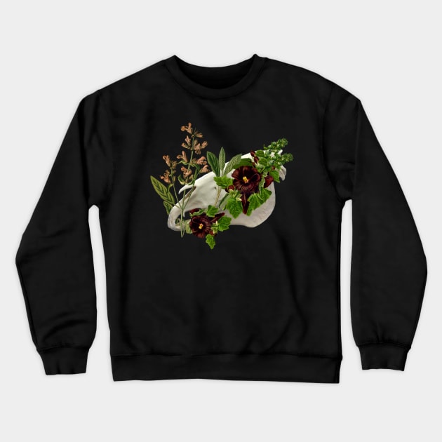 Equus Calvariae Locus Crewneck Sweatshirt by Black Rabbit Curiosities 